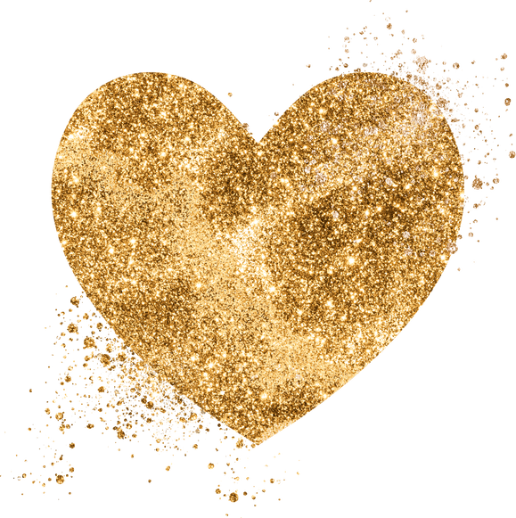 Glitter Png Gold Heart Symbol