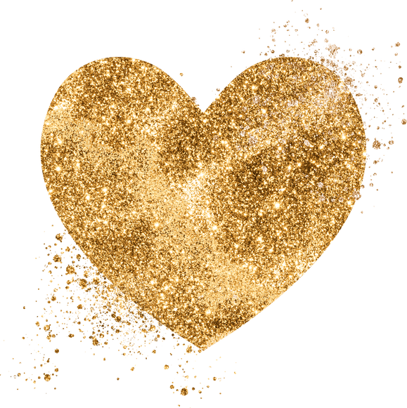 Glitter Png Gold Heart Symbol